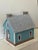 Blue 1960 Vintage Dollhouse Blue Cottage Handmade Furnished For Sale - Image 8 of 17