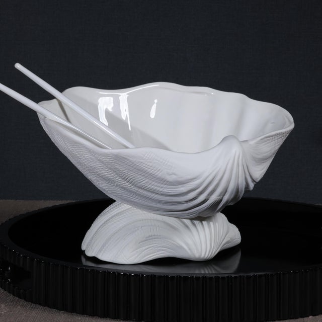 La Coquille Stoneware Clam Shell Bowl For Sale - Image 4 of 6