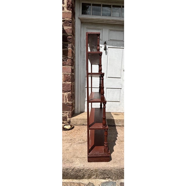 Wood Country Bookcase From New England Painted Late 19th Century For Sale - Image 7 of 7