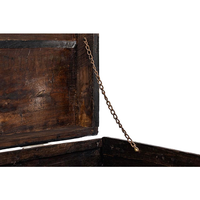 Black Antique Chinese Opera Trunk 1900 Late Qing Dynasty For Sale - Image 8 of 16