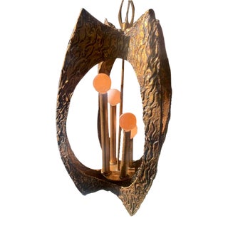 1970s Mid-Century Brutalist Pendant Light For Sale