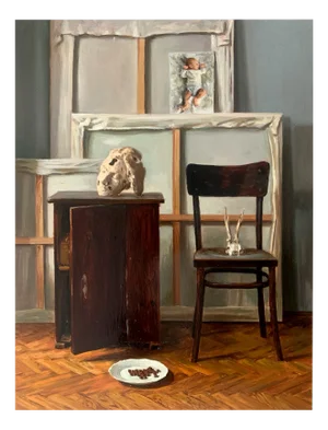 Agnieszka Staak-Janczarska, Still Life, 2024, Oil on Board