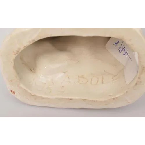 Ceramic Porcelain Figures Girl and Boy, Set of 2 For Sale - Image 7 of 8