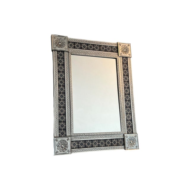 We have for your consideration a very gorgeous wall Mirror. Mirror is made in Mexico signed on back with sticker. Mirror...