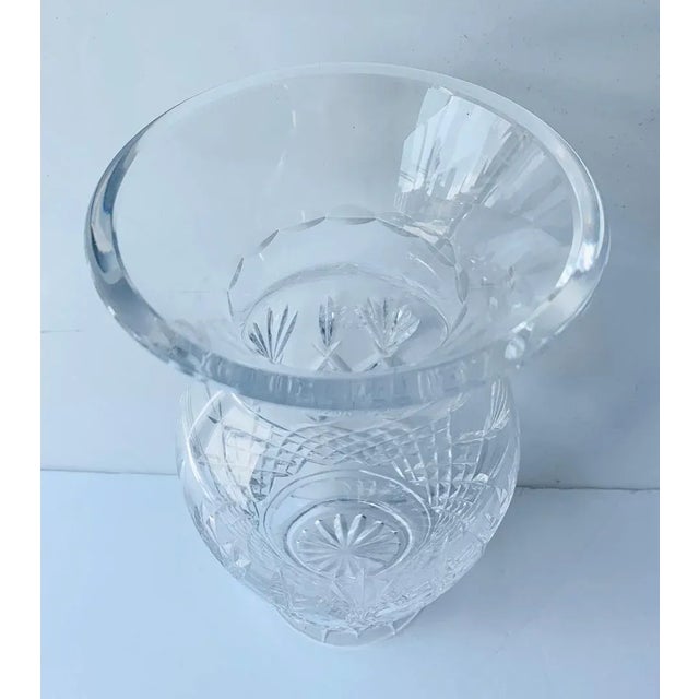 Transparent Killarney Clear Crystal Table Vase by Waterford For Sale - Image 8 of 10