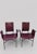 Mid-Century Modern Armchairs in Bordeaux Red Leather by Ross Littell for Matteo Grassi, Steel, Italy, 1980s, Set of 2 For Sale - Image 3 of 18