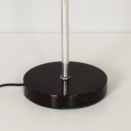 VintageTable Lamp with Raffia Shade and Black Marble Base, 1960s For Sale - Image 4 of 8