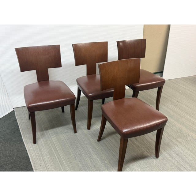 Jennifer Morla for Conde House Morla Collection Verve Dining Chairs, Set of Four For Sale - Image 4 of 12