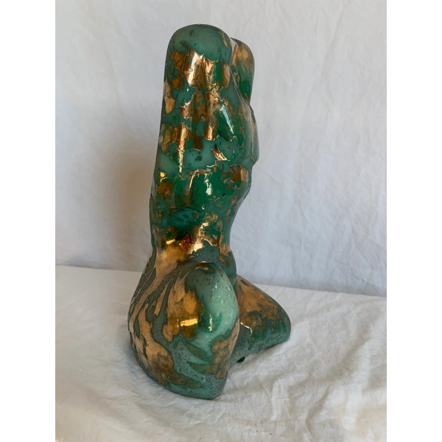 Pair of Mid-Century Italian Figural Sculptures For Sale - Image 10 of 12
