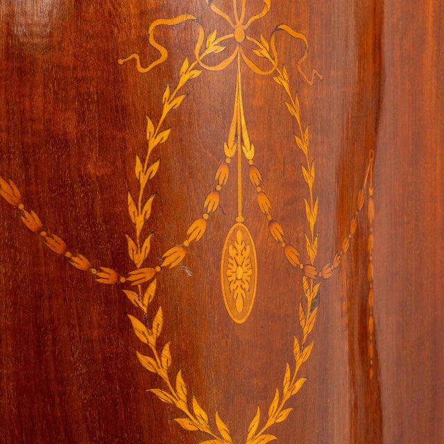 19th Century 19th Century France Edwardian Brown Wood Display Cabinet For Sale - Image 5 of 11