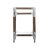 Transitional Rustic Glam Bar Cart, Small For Sale - Image 3 of 4