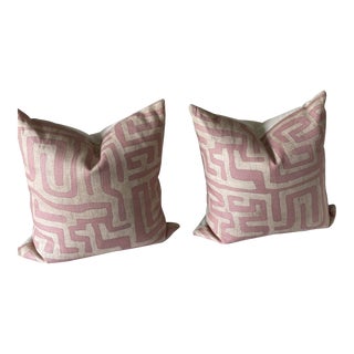 St Frank Geometric Pillows- a Pair For Sale