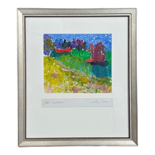 Exceptional Mid-Century Original Oil on Paper - Sally Turner For Sale