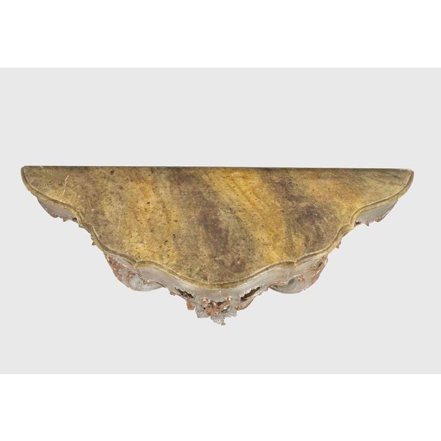 19th Century Italian Wall Console Table For Sale - Image 3 of 8