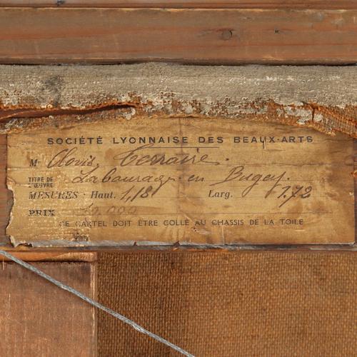 Clovis Terraire, La bourage en Bugey, Oil on Canvas, Framed For Sale - Image 13 of 15