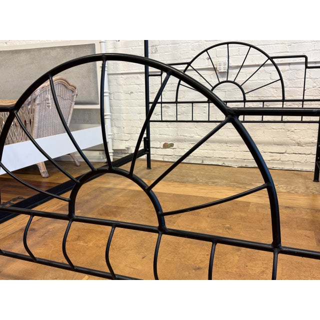 Queen Size Coaster Sunburst Canopy Bed For Sale - Image 4 of 11