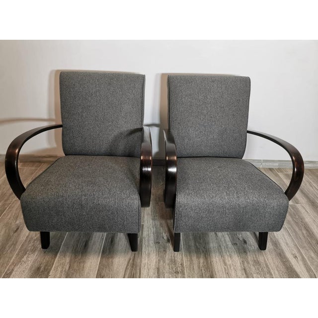Set of Armchairs by Jindrich Halabala, 1940s For Sale - Image 12 of 18