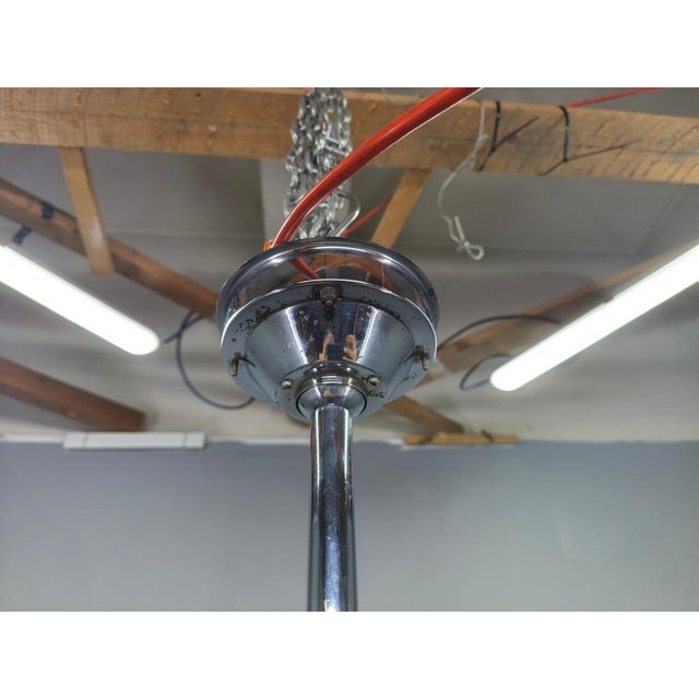 Bauhaus Adjustable Ceiling Light in Brass and Glass from Otto Mueller, 1930s For Sale - Image 13 of 17