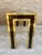 Metal Late 20th Century Gilt Metal and Wood Console Table with Glass Top For Sale - Image 7 of 18