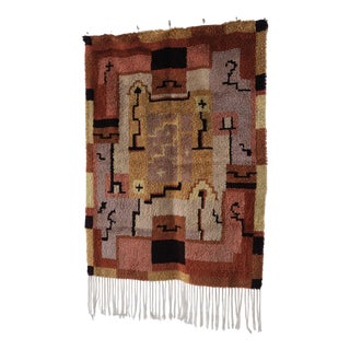 Art Deco Geometric Wall Rya Rug | Finland For Sale