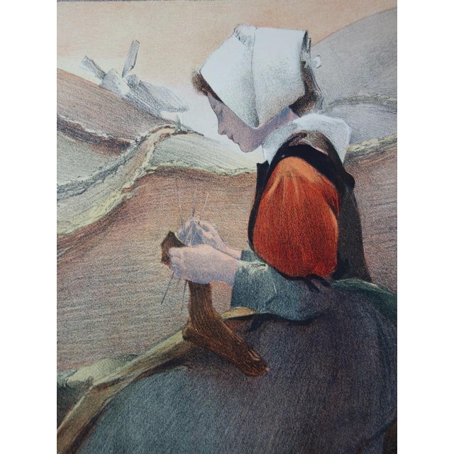 Jacques Wely, Heathland Flower, 1897, Lithograph For Sale - Image 3 of 4