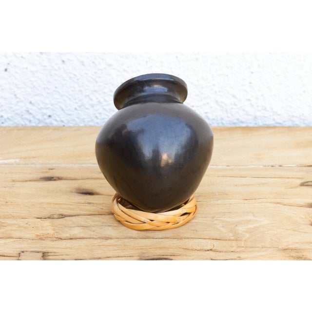 Vintage Petite Black Clay Mezcal Jug For Sale - Image 4 of 7