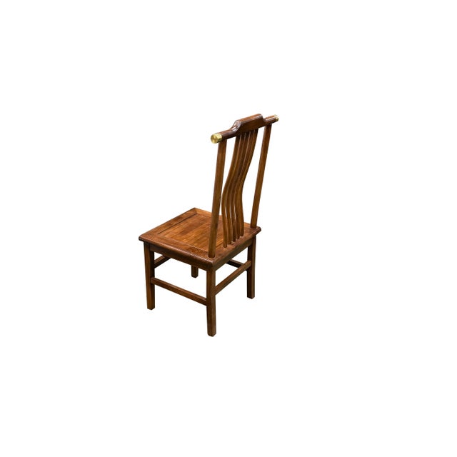Oriental Modern Yoke High Back Bars Backrest Accent Side Chair For Sale - Image 11 of 14