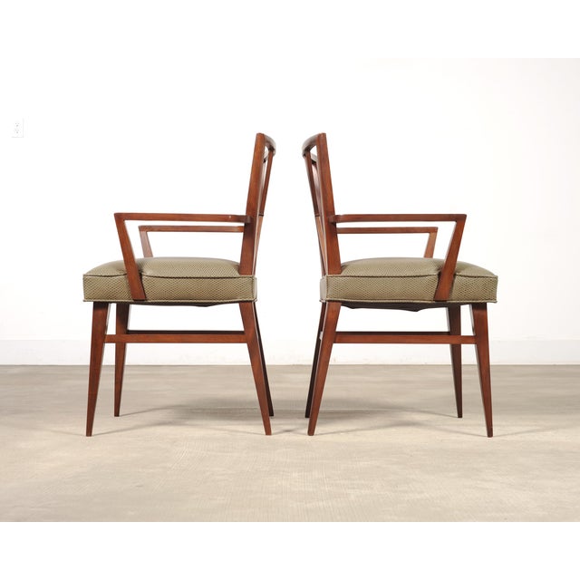 Set of Eight Tommi Parzinger X-Back Mahogany Dining Chairs For Sale - Image 14 of 18