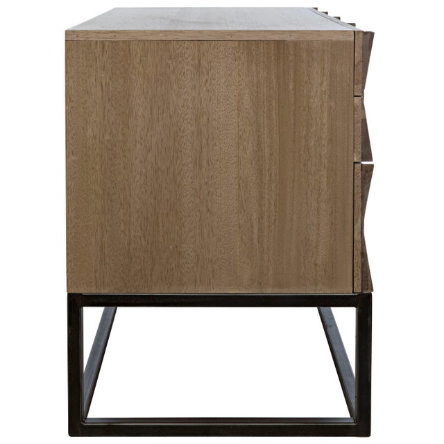 Brown NOIR Draco Sideboard with Metal Stand, Washed Walnut For Sale - Image 8 of 13
