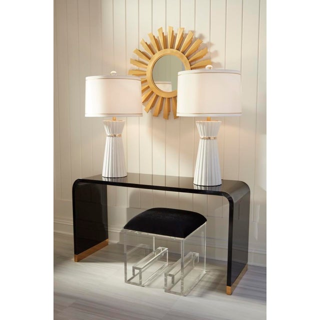 Textile Wildwood Mykonos Velvet Stool For Sale - Image 7 of 11