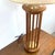 Vintage Mid-Century Walnut Dowel Table Lamp With Linen Drum Shade For Sale - Image 9 of 12