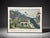 Wood Late 20th Century Island Sunset Framed Poster by Andrea Beloff For Sale - Image 7 of 9