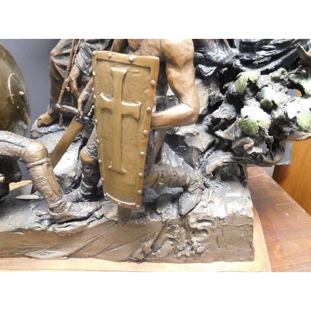 Bronze Share Lorenzo Ghiglieri "St. Francis" Bronze Sculpture Signed &Numbered 1982 For Sale - Image 8 of 11