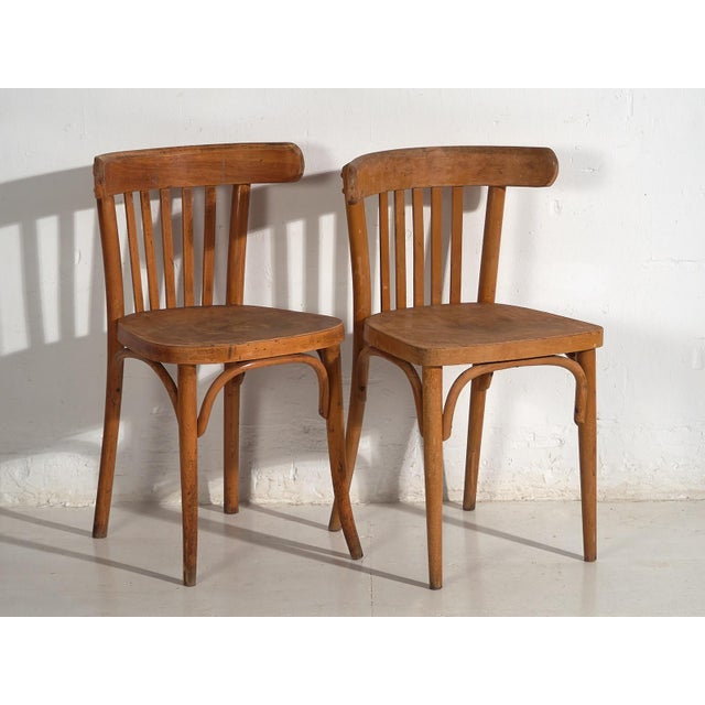 Vintage Bistro Chairs from Thonet, 1920s, Set of 6 For Sale - Image 4 of 15