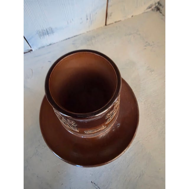 "Drink Gostlings Mineral Water" English salt glazed stoneware match striker and holder. 19th Century and most likely made...