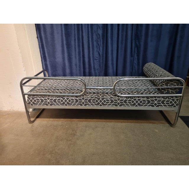 Vintage Tubular Chrome Sofa For Sale - Image 6 of 8