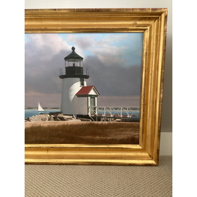 1990s ‘Brant Point Afternoon’’ (Nantucket Ma) Orig Signed Painting by John Falato For Sale - Image 13 of 14