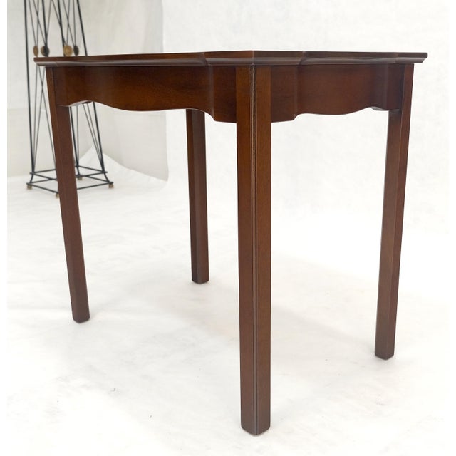 Kittinger Solid Mahogany Figural Top Side End Table Stand MINT For Sale - Image 11 of 13