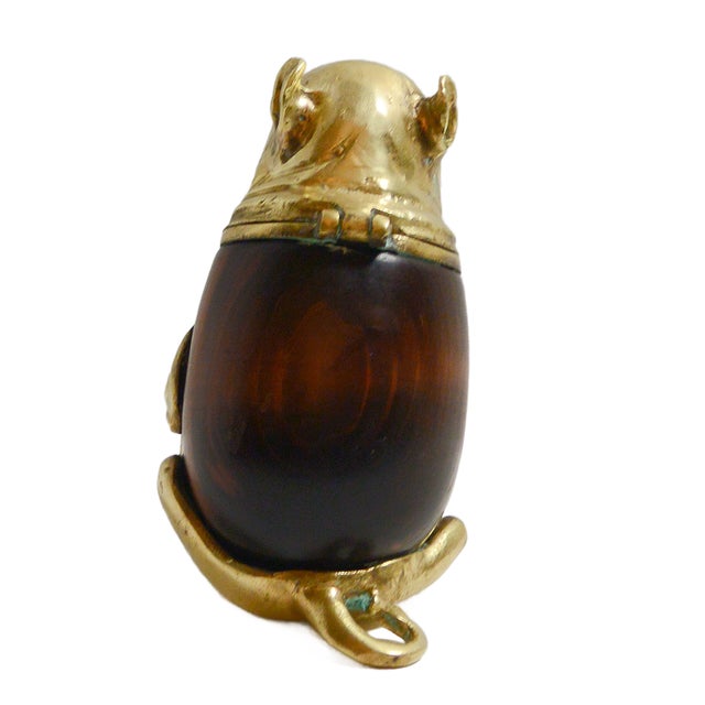 Arthur Court Mixed-Media Pug Dog Figural Box With Glass Eyes For Sale In Jacksonville, FL - Image 6 of 9