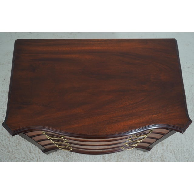 Wood Henkel Harris Mahogany Bachelor Chest W. Pull Out Slide For Sale - Image 7 of 17