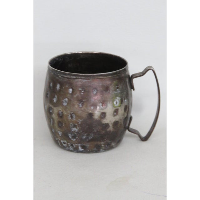 World Tableware MM 100 Hammered Moscow Mule Mug 14oz Metal Cup With Handle For Sale - Image 4 of 10