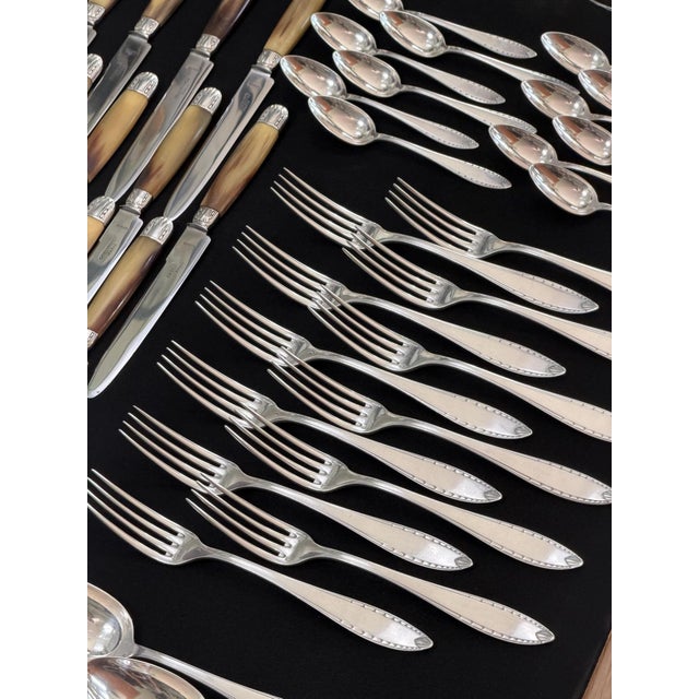 Albatros Silverplate Flatware Set from Christofle, 1930s, Set of 39 For Sale - Image 10 of 18