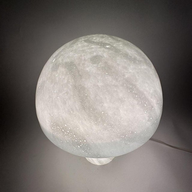 Mid-Century Design Mushroom Glass Table Lamp, 1970s For Sale - Image 14 of 15