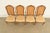 1960s Thomasville French Provincial Louis XV Carved Walnut and Cane Back Dining Chairs, Set of Four For Sale - Image 5 of 13