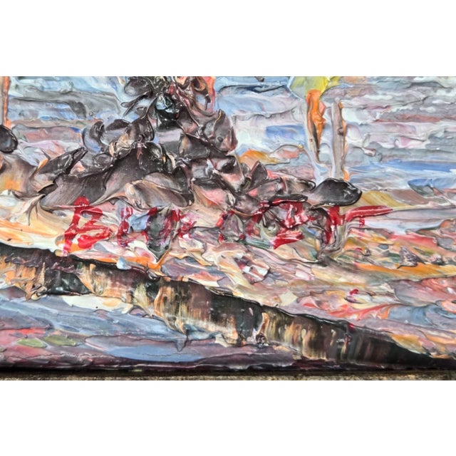 Impressionist 1970s Caroline Burnett 8" X 10" Impressionistic Oil Painting of Old Paris For Sale - Image 3 of 10