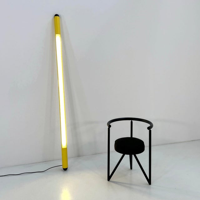 Large Yellow Neon Lamp from LIP, 1980s For Sale - Image 4 of 7