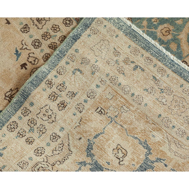 Early 20th Century Fine Antique Persian Tabriz Handmade Wool Carpet For Sale - Image 5 of 8