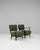 Black 1940s Scandinavian Mid-Century Upholstered Lounge Chairs - A Pair For Sale - Image 8 of 18