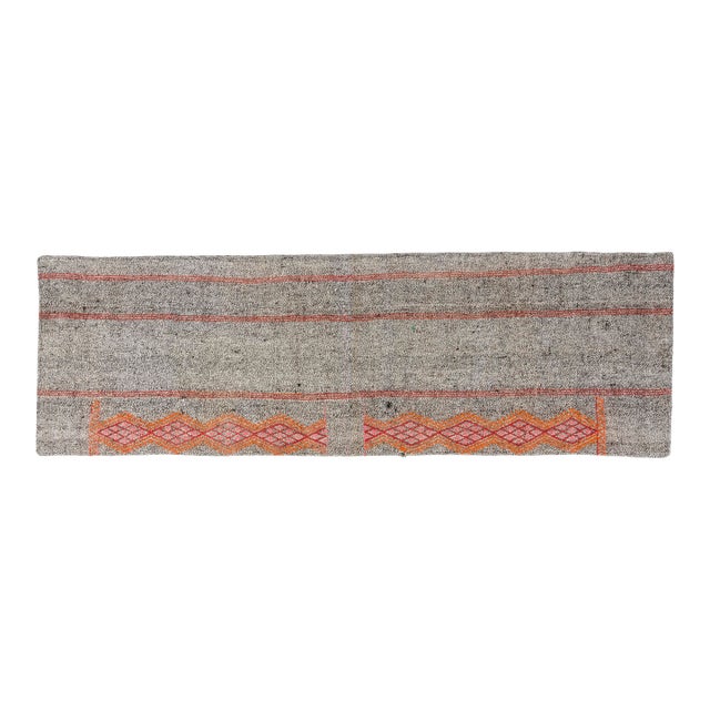 Hanwoven Vintage Kilim Runner For Sale