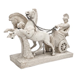 Italian Alabaster Sculpture from A. Santini, 1970s For Sale